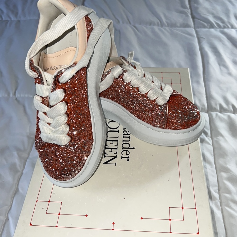 Alexander McQueen Little Girl's & Girl's Glitter Oversize Sneakers